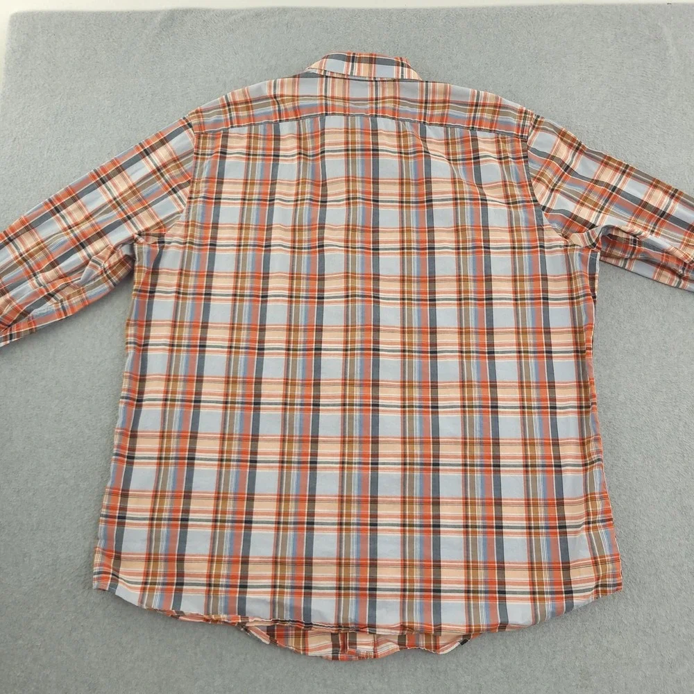 Banana Republic Shirt Mens XL Multicolor Plaid Long Sleeve Button Up Soft Wash
